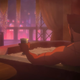 vesemir drinking wine in a bathtub in witcher nightmare of the wolf